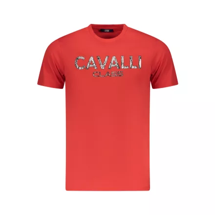 CAVALLI OSZTÁLY RÖVID UJJÚ PÓLÓ FÉRFI PIROS