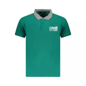 CAVALLI OSZTÁLYÚ POLO RÖVID UJJÚ FÉRFI ZÖLD
