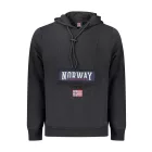 NORWAY 1963 FÉRFI FEKETE CIPZÁROS PULÓVER