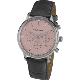 JACQUES LEMANS férfi Quartz óra karóra 1-209F