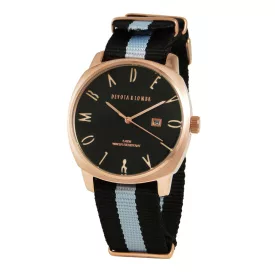 DEVOTA & LOMBA férfi Quartz óra karóra DL008MSPBK-GR