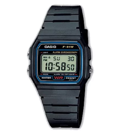CASIO Unisex férfi női Quartz óra karóra F-91W-1