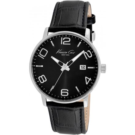 KENNETH COLE férfi fekete Quartz óra karóra IKC8005