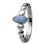 SKAGEN női ezüst, kék gyűrű Ékszer JRSI005SS6