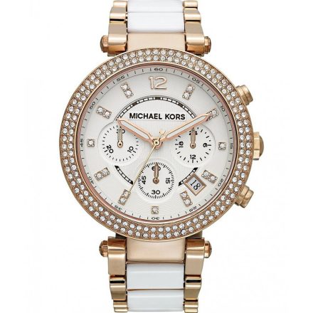 MICHAEL KORS női rózsa arany-fehér Quartz óra karóra MK5774