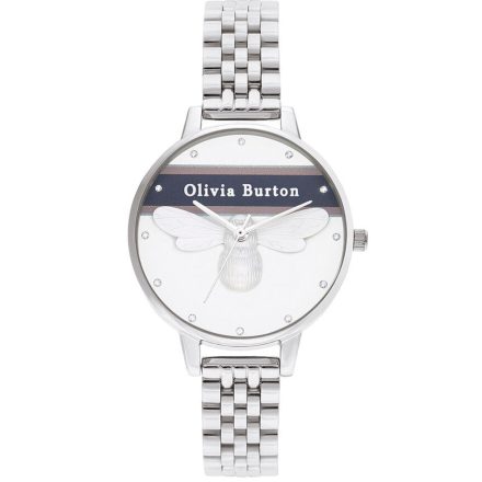 OLIVIA BURTON női ezüst Quartz óra karóra OB16VS07