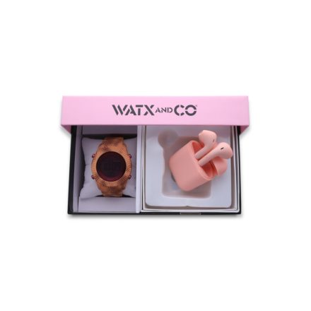 WATXANDCO Unisex férfi női rózsaszín Quartz óra karóra WAPACKEAR6_M