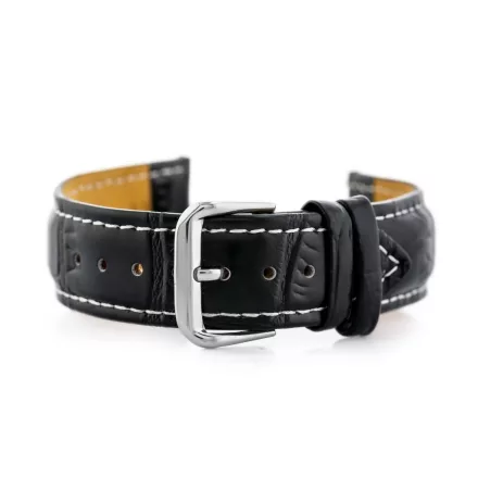 Pacific óraszíj W102L fekete/fehér - 18mm