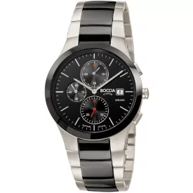   Boccia 3748-01 férfi's óra karóra Kronográf Óra kerámia titanium 39mm 5ATM karóra
