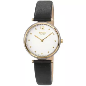   Boccia 3349-01 női óra karóra Titanium zafír köves 30mm 5ATM karóra