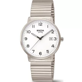   Boccia 3660-01 férfi óra karóra Titanium zsinórozé óra karóra 39mm 5ATM karóra