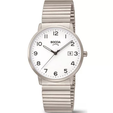 Boccia 3660-01 férfi óra karóra Titanium zsinórozé óra karóra 39mm 5ATM karóra
