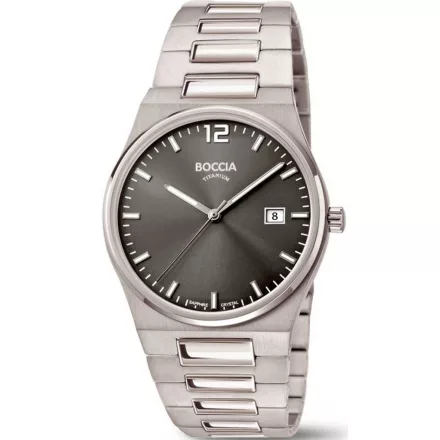 Boccia 3661-02 férfi óra karóra Titanium zafír köves 39mm 5ATM karóra