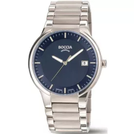  Boccia 3629-03 férfi óra karóra Titanium zafír köves 39mm 5ATM karóra