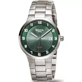   Boccia 3652-04 férfi óra karóra Titanium Solar zafír köves 39mm 5ATM karóra