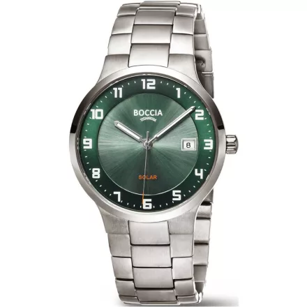 Boccia 3652-04 férfi óra karóra Titanium Solar zafír köves 39mm 5ATM karóra