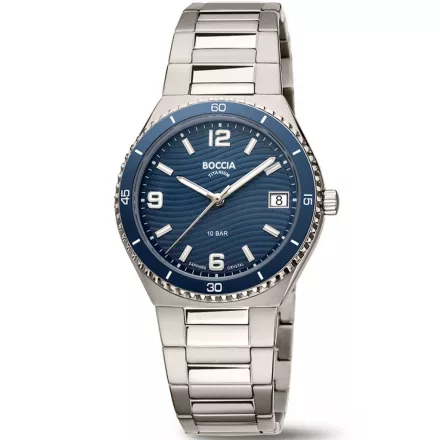 Boccia 3367-02 női óra karóra Titanium zafír köves 35mm 10ATM karóra