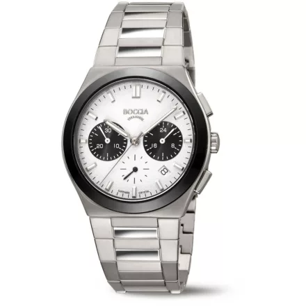 Boccia 3736-01 férfi óra karóra Titanium Kronográf Óra 39mm 5ATM  karóra