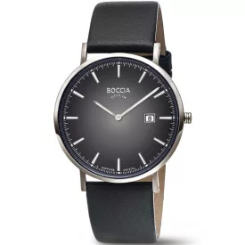   Boccia 3648-04 férfi óra karóra Titanium zafír köves 39mm 3ATM karóra