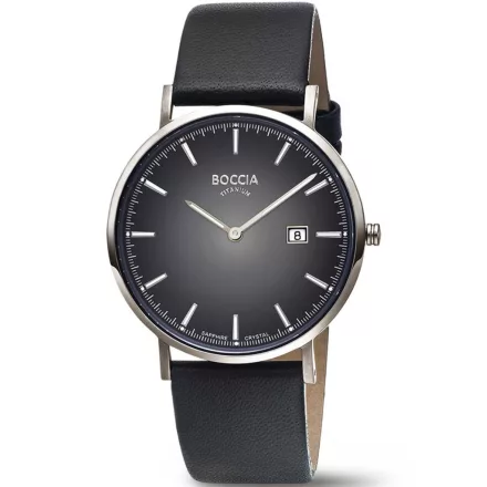Boccia 3648-04 férfi óra karóra Titanium zafír köves 39mm 3ATM karóra