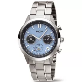   Boccia 3737-01 férfi óra karóra Titanium Kronográf Óra 41mm 5ATM karóra