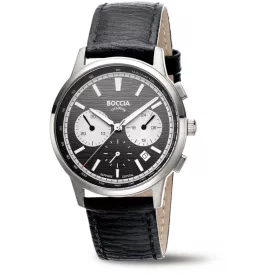   Boccia 3734-01 férfi óra karóra Titanium Kronográf Óra 40mm 5ATM  karóra