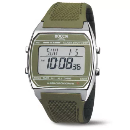 Boccia 3738-03 férfi óra karóra Titanium  Kronográf Óra 37mm 5ATM  karóra