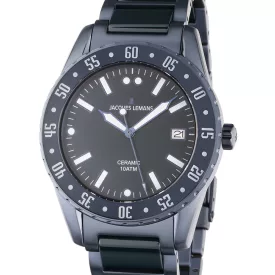   Jacques Lemans 42-10E Liverpool kerámia férfi óra karóra 42mm 10ATM karóra