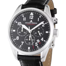   Jacques Lemans 42-2A Barcelona férfi Kronográf Óra 42mm 10ATM karóra