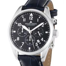   Jacques Lemans 42-2B Barcelona férfi Kronográf Óra 42mm 10ATM karóra