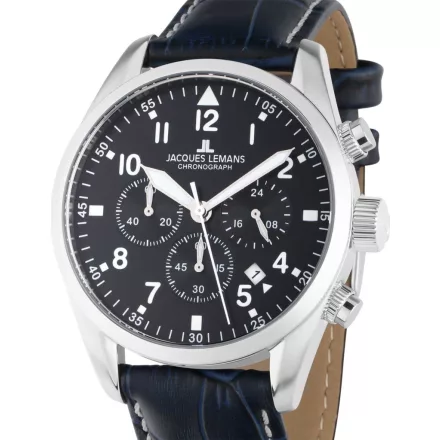 Jacques Lemans 42-2B Barcelona férfi Kronográf Óra 42mm 10ATM karóra