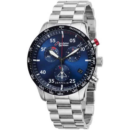 Zeppelin 7298M-3-szett Eurofighter Typhoon Quartz férfi óra karóra Kronográf Óra 43mm 10ATM karóra