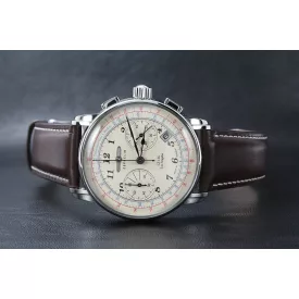 Zeppelin 7614-5 LZ-126 Kronográf Óra 43mm 5ATM karóra