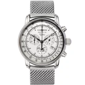   Zeppelin 7680M-1 ébresztő chrono 100 évek 43mm 5ATM karóra