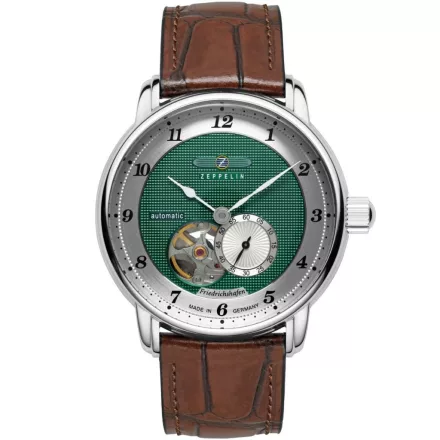 Zeppelin 8566-2 férfi óra karóra Friedrichshafen nyitott szív automata 40mm 5ATM  karóra