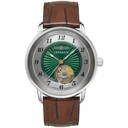 Zeppelin 8567-2 Unisex férfi női Friedrichshafen nyitott szív automata 36mm 5ATM  karóra