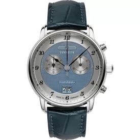   Zeppelin 8584-3 férfi óra karóra Friedrichshafen Kronográf Óra 41mm 5ATM  karóra