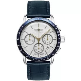   Zeppelin 8878-1 férfi óra karóra új York Kronográf Óra 43mm 5ATM  karóra