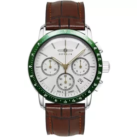   Zeppelin 8878-4 férfi óra karóra új York Kronográf Óra 43mm 5ATM  karóra