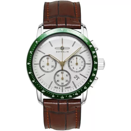 Zeppelin 8878-4 férfi óra karóra új York Kronográf Óra 43mm 5ATM  karóra
