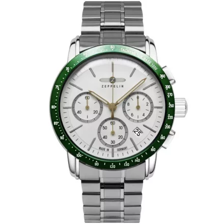 Zeppelin 8878MB-4 férfi óra karóra új York Kronográf Óra 43mm 5ATM  karóra