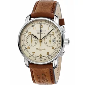   Zeppelin 9670-5 MÃ©diterranÃ©e Kronográf Óra 42mm 5ATM karóra