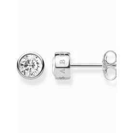   Thomas Sabo H1963-051-14 pötty fülbevaló ékszer fehér kő női fülbevaló