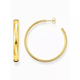   Thomas Sabo CR641-413-39 arany-bevonatú karika fülbevaló ékszer Chunky 50 mm  fülbevaló