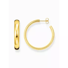   Thomas Sabo CR640-413-39 arany-bevonatú karika fülbevaló ékszer Chunky 36 mm  fülbevaló