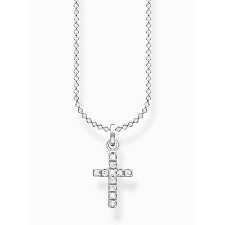 Thomas Sabo KE2069-051-14-L38V ezüst nyaklánc ékszer cross pavé Lánc