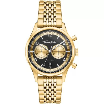 Thomas Sabo WA0376-264-203 Rebel at szív Kronográf Óra férfi óra karóra 40mm 3ATM karóra