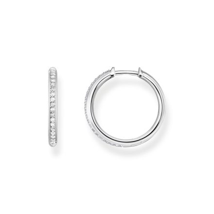 Thomas Sabo CR673-051-14 ezüst karika fülbevaló ékszer Pavé 20,0 mm női