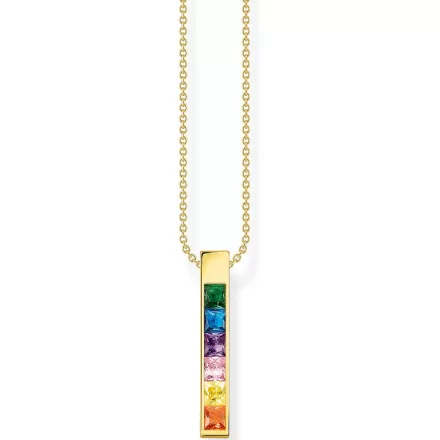 Thomas Sabo KE2113-971-7 kő Rainbow női nyaklánc ékszer, állítható Lánc