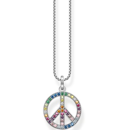 Thomas Sabo KE2170-318-7 béke Rainbow női nyaklánc ékszer, állítható Lánc